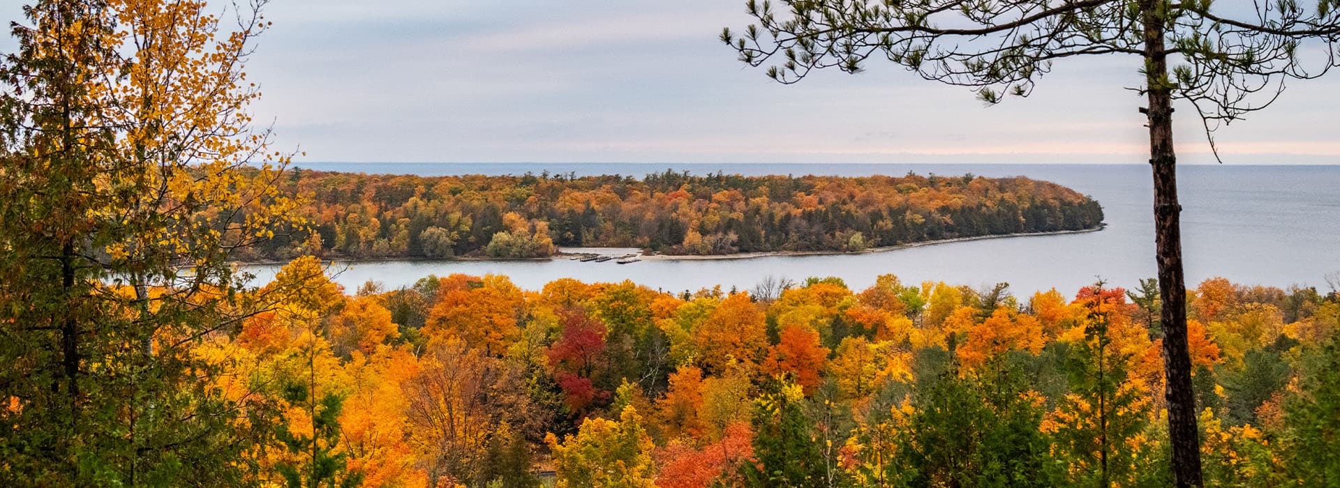 view from peninsula state park