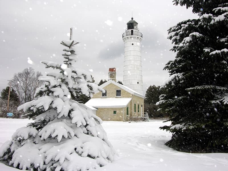cana island in the snow