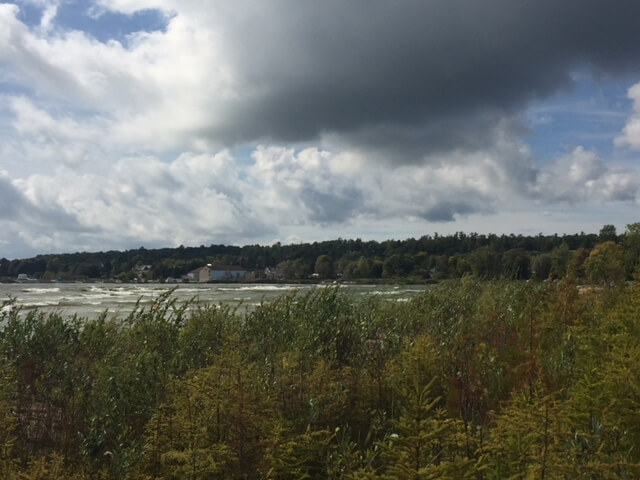 View of Baileys Harbor from the Ridges.