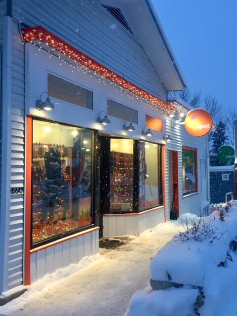 Wintry storefront