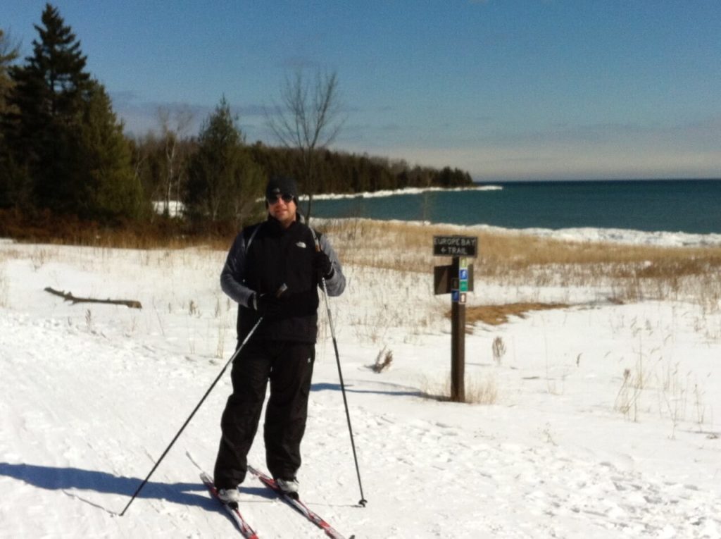 Skiing at Newport State Park