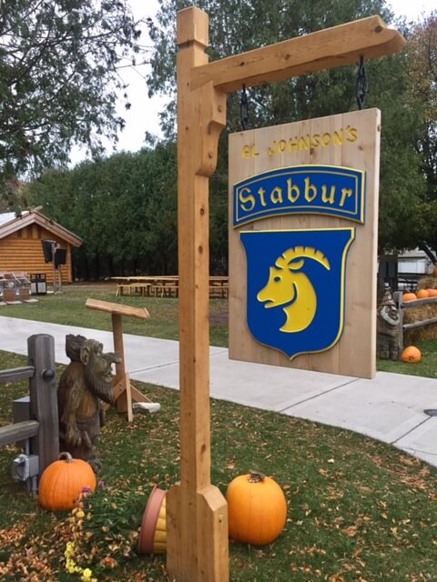 Stabbur's goat sign