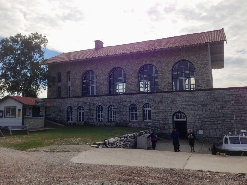 Rock Island boathouse